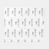 Delulu Vibes, Funny Aesthetic Quote Gift Fleecedecke (Vorderseite (Horizontal))