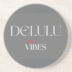 Delulu Vibes, Süßes Girlycore-Geschenk zum Geburts Getränkeuntersetzer