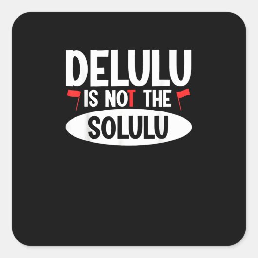 Deluluu-Plot-Rüstung aktiviert Quadratischer Aufkleber (Vorderseite)