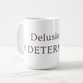 Delusional & Determined Aesthetic Neutral Mug Kaffeetasse (Vorderseite Links)