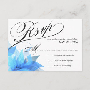 Deluxe 2-seitige UAWG RSVP Karte