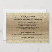 Deluxe 50. Hochzeitstag Foto Einladung (Rückseite)