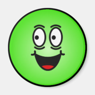 Deluxe Alberne Smiley Magnet