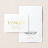 Deluxe Beileid Danke Card Gold Foil Folienkarte (Anzeige)