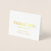 Deluxe Beileid Danke Card Gold Foil Folienkarte (Vorderseite)