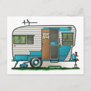 Deluxe Camper Trailer Postkarte