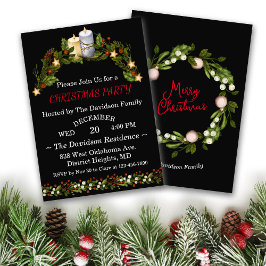 Deluxe Christmas Botanicals Party Einladung