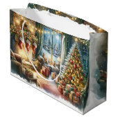 Deluxe Christmas Große Geschenktüte (Rückseite Schrägansicht)