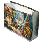 Deluxe Christmas Große Geschenktüte (Vorderseite Schrägansicht)
