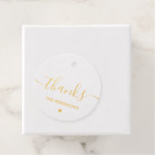 Deluxe dank Gold Geschenkanhänger (Mit Box)
