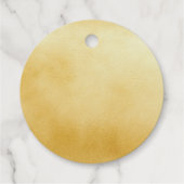 Deluxe dank Gold Geschenkanhänger (Rückseite)