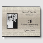 Deluxe Elegante Jubiläum Party Foto Gästebuch (Vorderseite)