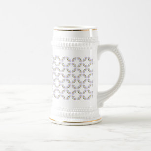 Deluxe Floral Beer Stein Bierglas