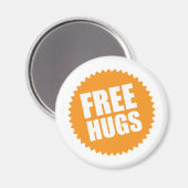 Deluxe Free Hugs Magnet (Vorderseite/Rückseite)