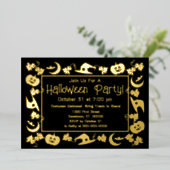Deluxe Fun 5 x 7 Foil Halloween-Party Einladung (Stehend vorne)