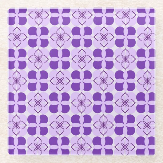 Deluxe Geometric Floral Untersetzer (Vorderseite)