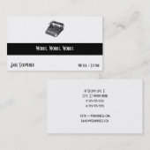 Deluxe geräuschlose Retro Schreibmaschine Visitenkarte (Vorne/Hinten)