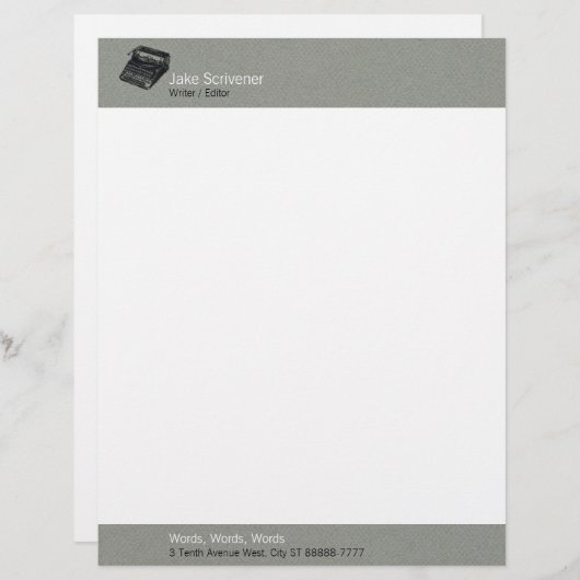 Deluxe geräuschloser Grau-Imitat-Flanell der Briefbogen (Vorne/Hinten)