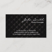 Deluxe Gold & Dark Wood Business Card Visitenkarte (Rückseite)