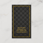 Deluxe Gold Monogram Chauffeur Visitenkarte (Rückseite)