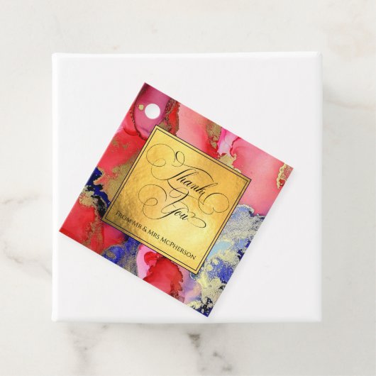 Deluxe Gold Wedding Geschenkanhänger (Beispiel)