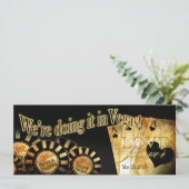 Deluxe Hochzeit Tanya u. Thomas Las Vegas Einladung (Stehend Vorderseite)