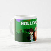Deluxe Hollywood Life Retro Art Romantik Kaffeetasse (Vorderseite Links)