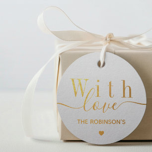 Deluxe mit Liebe Gold Geschenkanhänger