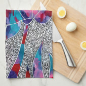 Deluxe Orientale Lotus Blume Originelle Kunst, Dic Geschirrtuch (Viertel Falte)