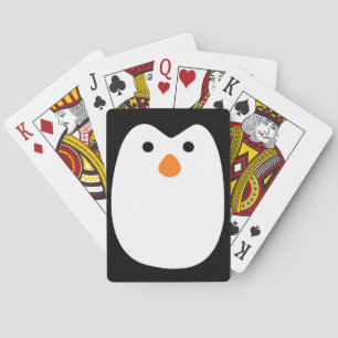 Deluxe Pinguin-Gesicht mit hübscher niedlicher Not Spielkarten