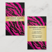 Deluxe | Polka Dots | TierPrint Visitenkarte (Vorne/Hinten)