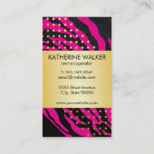 Deluxe | Polka Dots | TierPrint Visitenkarte (Rückseite)