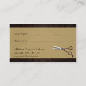 Deluxe Retro Empfehlungskarte (Rückseite)