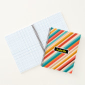 Deluxe Retro Strip Notebook | Farbige Geometrie Notizblock (Innenseite)