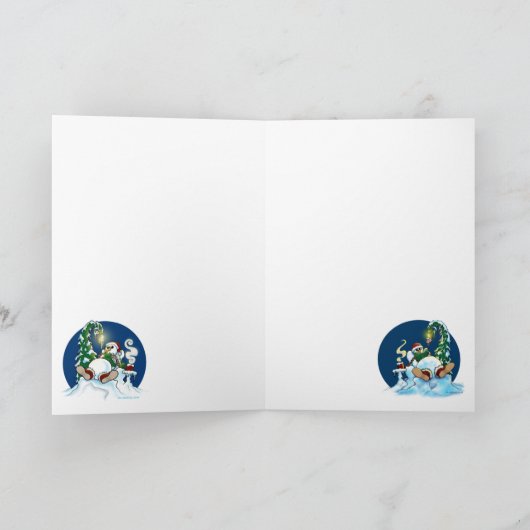 Deluxe-Schneemann-Kühlkarte Dankeskarte (Innenseite)