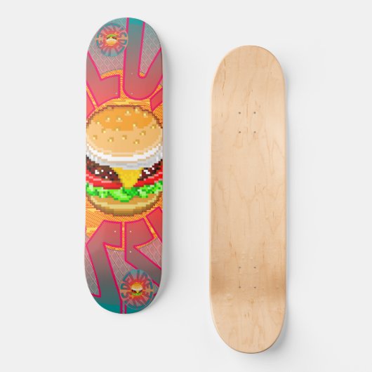 Deluxe Sizzle Burger Skateboard (Vorderseite)