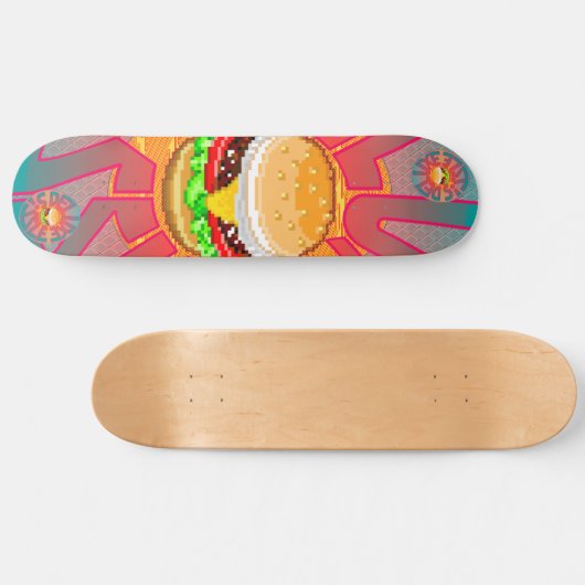 Deluxe Sizzle Burger Skateboard (Horizontal)