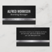 Deluxe | Textur / Silber / Kohlenstoff Visitenkarte (Vorne/Hinten)