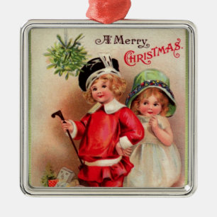 Deluxe viktorianische Childreen Silbernes Ornament
