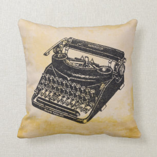 Deluxe Vintage geräuschlose Schreibmaschine Kissen