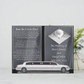 Deluxe Wedding Program (Bi-fold Design) (Stehend Vorderseite)