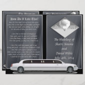 Deluxe Wedding Program (Bi-fold Design) (Vorne/Hinten)