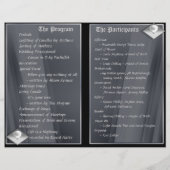 Deluxe Wedding Program (Bi-fold Design) (Rückseite)