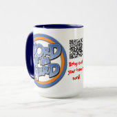 Deluxe Wort der Tasse des Nerds 15oz (Vorderseite Links)