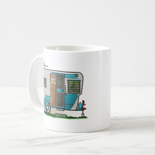 Deluxer Wohnwagenanhänger Kaffeetasse (Vorderseite Links)