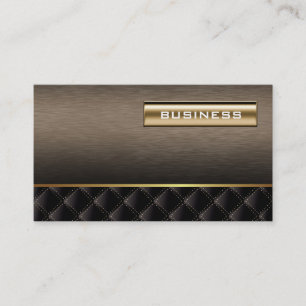 Deluxes Gold u. dunkle hölzerne Visitenkarte