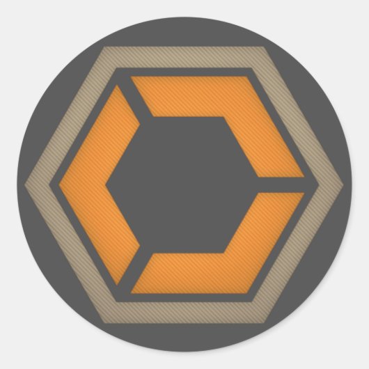 DEM 3" HEX LOGO STICKER (Vorderseite)