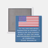 Dem ausgeprägten Charakter des Patrioten sollte er Magnet (Vorderseite/Rückseite)