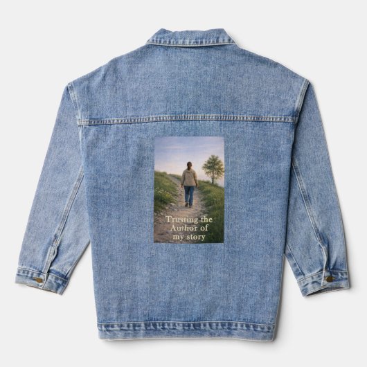 Dem Autor vertrauen Jeansjacke (Rückseite)
