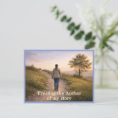 Dem Autor vertrauen Postkarte (Stehend Vorderseite)